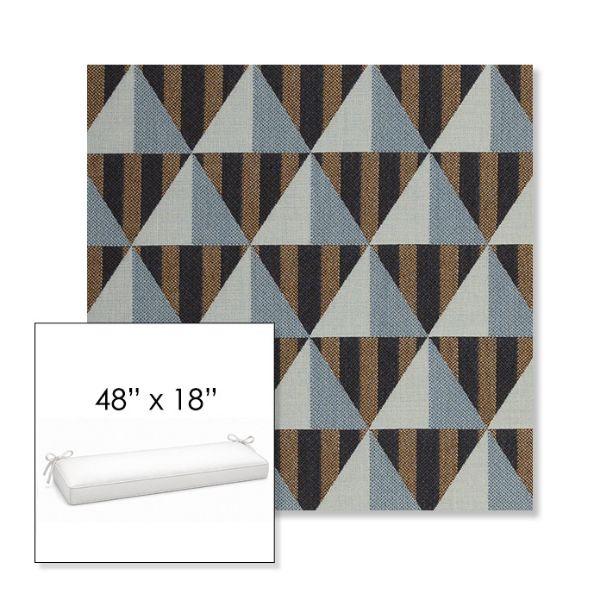 Picture of Buoy Cape Cod | Sunbrella® 48" x 18" Outdoor Bench Cushion