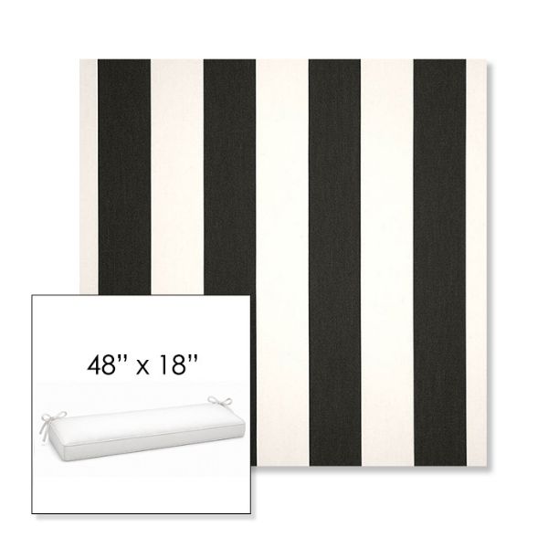 Picture of Cabana Classic | Sunbrella® 48" x 18" Outdoor Bench Cushion