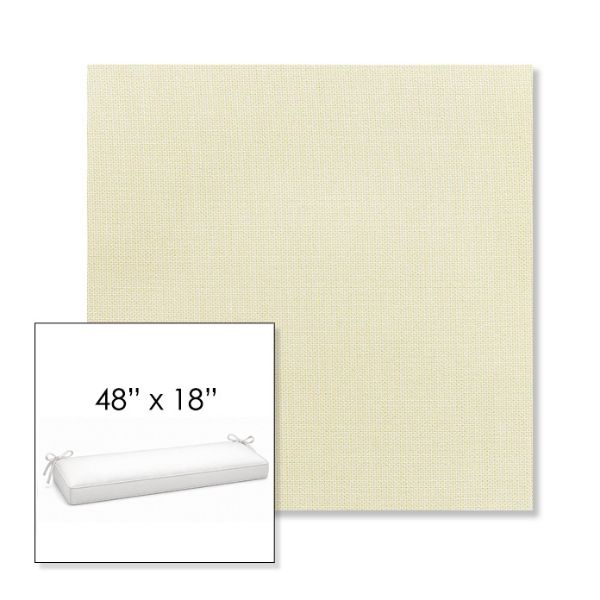 Picture of Canvas Birds Eye | Sunbrella® 48" x 18" Outdoor Bench Cushion