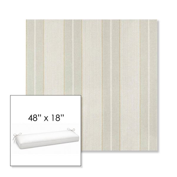 Picture of Carlo Celery | Sunbrella® 48" x 18" Outdoor Bench Cushion