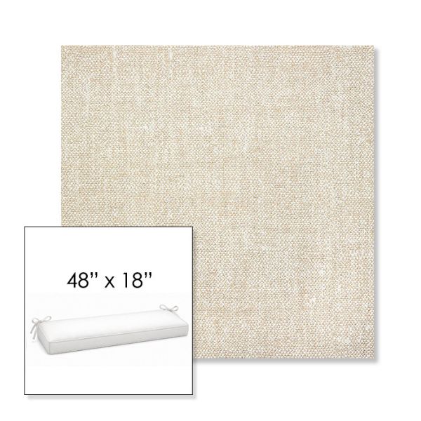 Picture of Chartres Cloud | Sunbrella® 48" x 18" Outdoor Bench Cushion