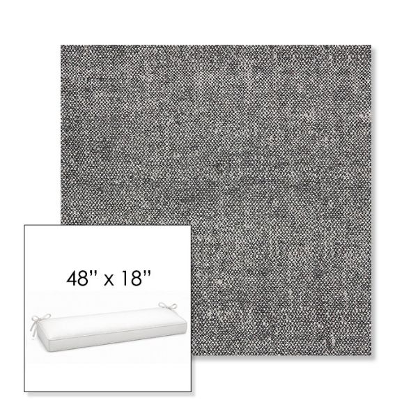 Picture of Chartres Granite | Sunbrella® 48" x 18" Outdoor Bench Cushion