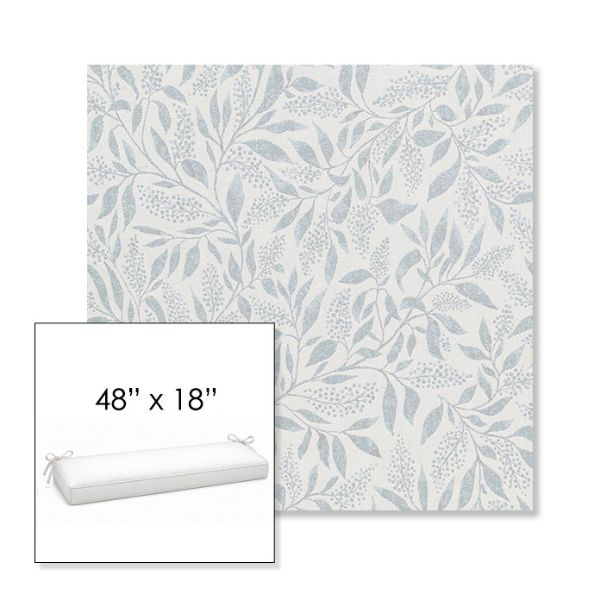 Picture of Exquisite Mist | Sunbrella® 48" x 18" Outdoor Bench Cushion