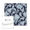 Picture of Floral Song Navy | Sunbrella® 48" x 18" Outdoor Bench Cushion