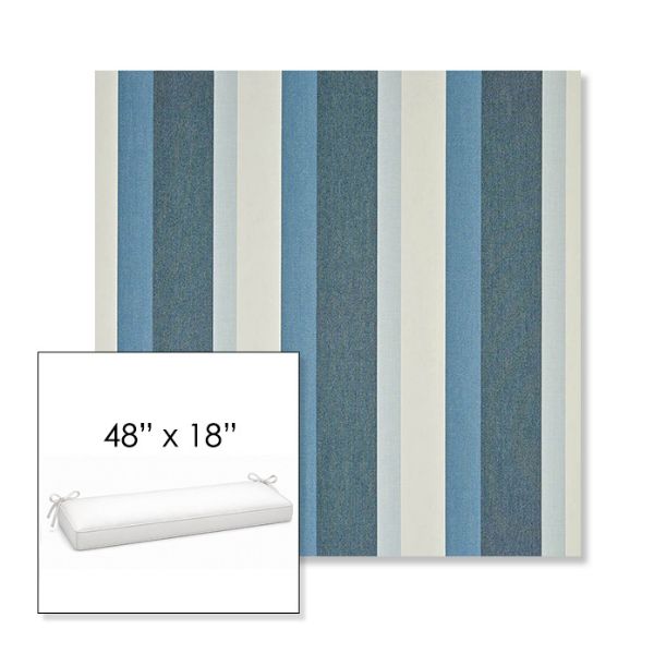 Picture of Gateway Coast | Sunbrella® 48" x 18" Outdoor Bench Cushion