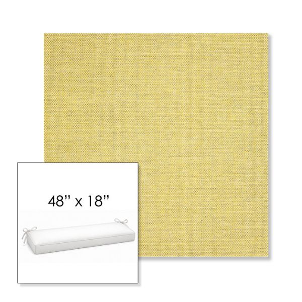 Picture of Idol Canary | Sunbrella® 48" x 18" Outdoor Bench Cushion