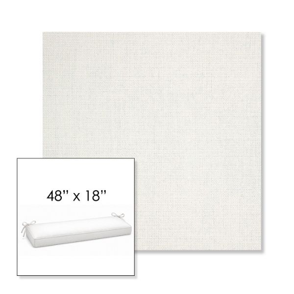 Picture of Idol Snow | Sunbrella® 48" x 18" Outdoor Bench Cushion
