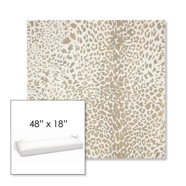 Picture of Instinct Dune | Sunbrella® 48" x 18" Outdoor Bench Cushion