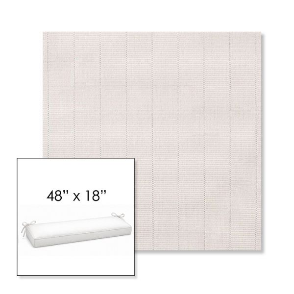 Picture of Kaia Linen | Sunbrella® 48" x 18" Outdoor Bench Cushion