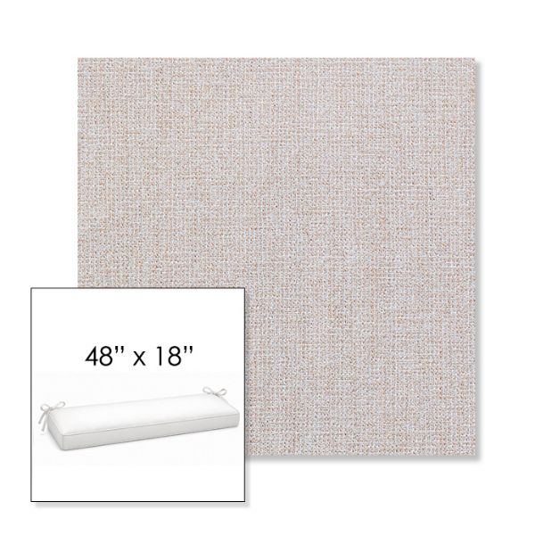 Picture of Kismet Flax | Sunbrella® 48" x 18" Outdoor Bench Cushion