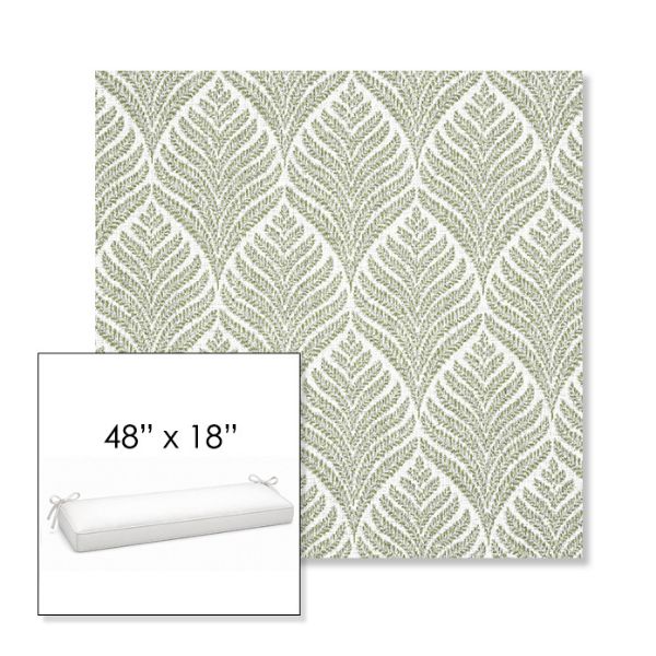 Picture of Linnaeus Spring | Sunbrella® 48" x 18" Outdoor Bench Cushion