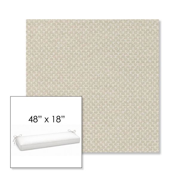 Picture of Litchfield Sage | Sunbrella® 48" x 18" Outdoor Bench Cushion