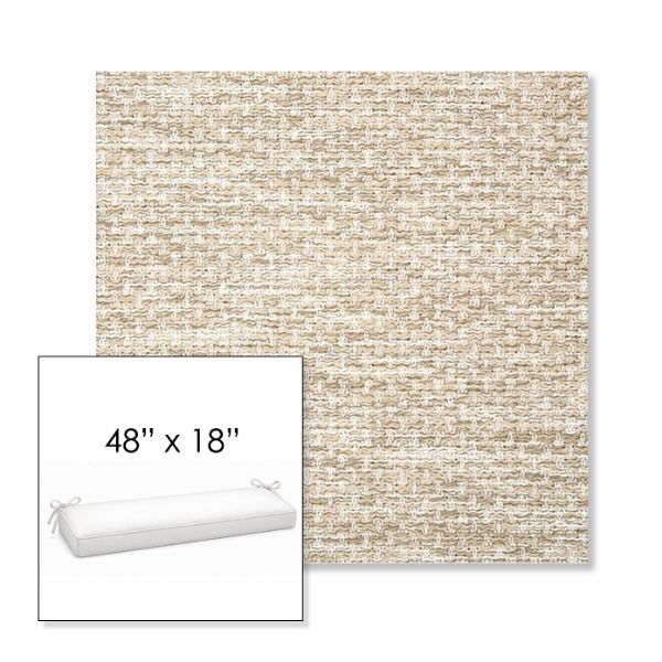 Picture of Litchfield Sand | Sunbrella® 48" x 18" Outdoor Bench Cushion