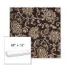 Picture of Martha Floral Garden Path | Sunbrella® 48" x 18" Outdoor Bench Cushion