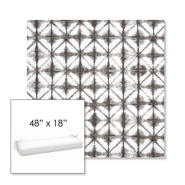 Picture of Midori Stone | Sunbrella® 48" x 18" Outdoor Bench Cushion