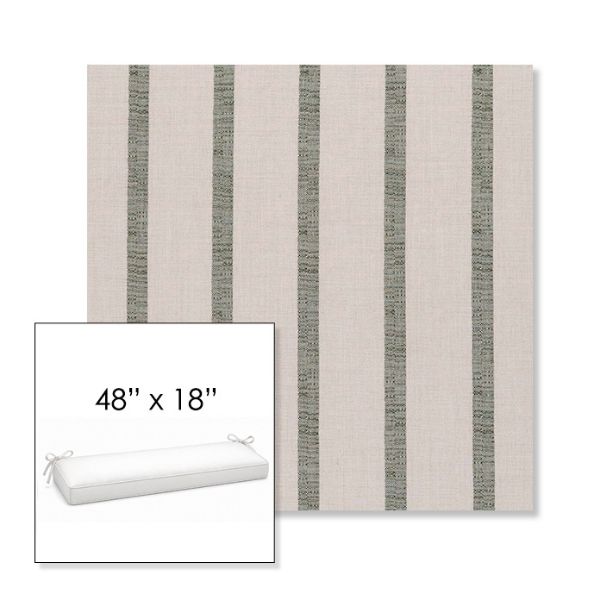 Picture of Mixi Fern | Sunbrella® 48" x 18" Outdoor Bench Cushion