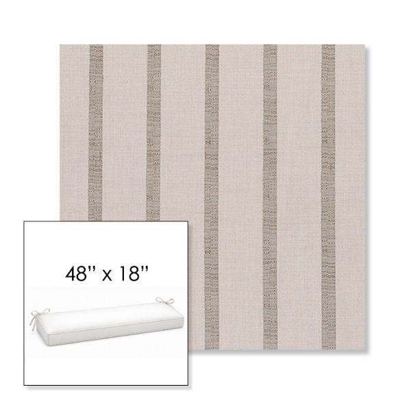 Picture of Mixi Wren | Sunbrella® 48" x 18" Outdoor Bench Cushion