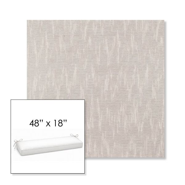 Picture of Mountains Snow | Sunbrella® 48" x 18" Outdoor Bench Cushion