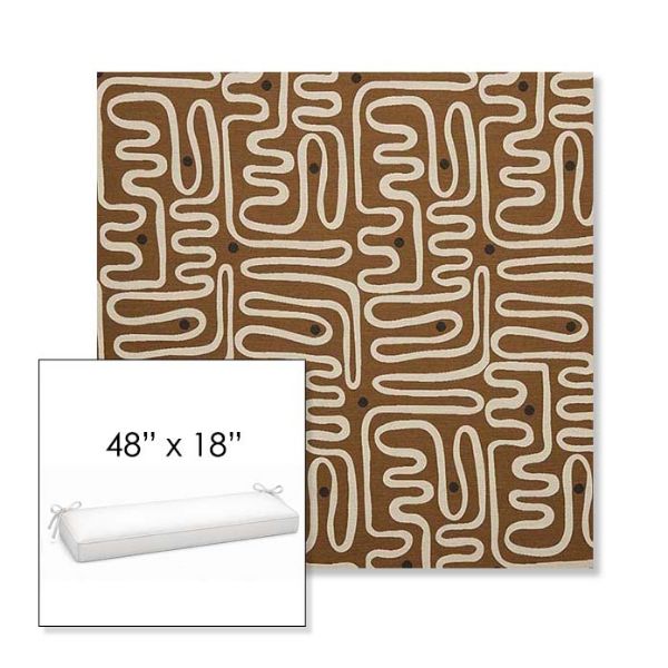 Picture of Nema Teak | Sunbrella® 48" x 18" Outdoor Bench Cushion