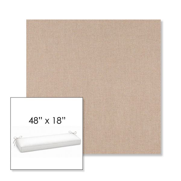 Picture of Nuance Dove | Sunbrella® 48" x 18" Outdoor Bench Cushion