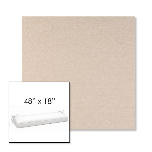 Picture of Nuance Eggshell | Sunbrella® 48" x 18" Outdoor Bench Cushion