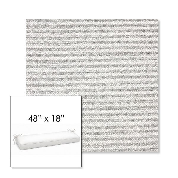 Picture of Nurture Pebble | Sunbrella® 48" x 18" Outdoor Bench Cushion