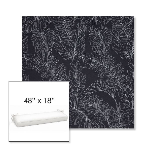 Picture of Palma Bahama | Sunbrella® 48" x 18" Outdoor Bench Cushion