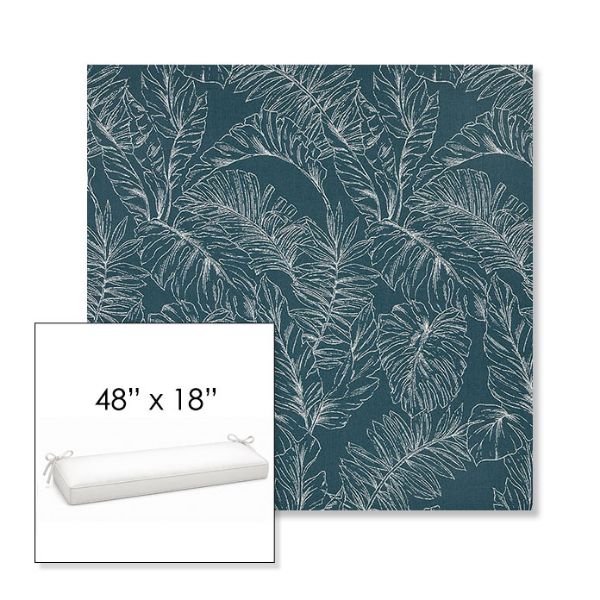 Picture of Palma Renew | Sunbrella® 48" x 18" Outdoor Bench Cushion