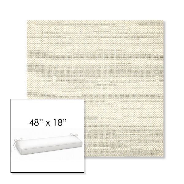 Picture of Piazza Vapor | Sunbrella® 48" x 18" Outdoor Bench Cushion