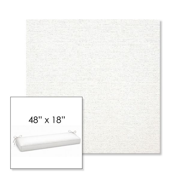 Picture of Platform Salt | Sunbrella® 48" x 18" Outdoor Bench Cushion