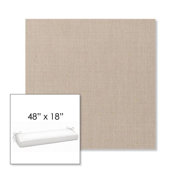 Picture of Play Oat | Sunbrella® 48" x 18" Outdoor Bench Cushion