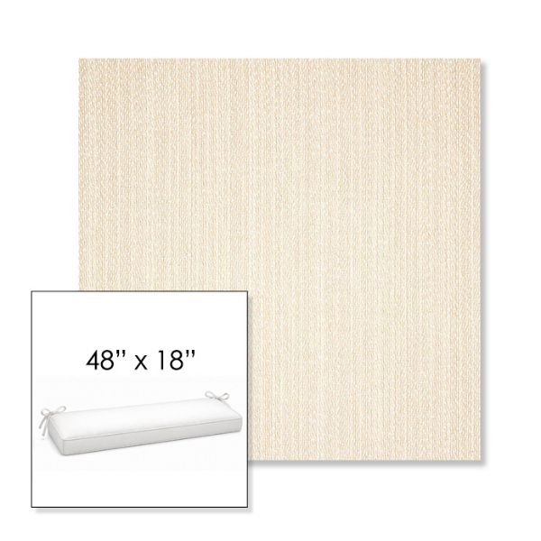 Picture of Posh Linen | Sunbrella® 48" x 18" Outdoor Bench Cushion
