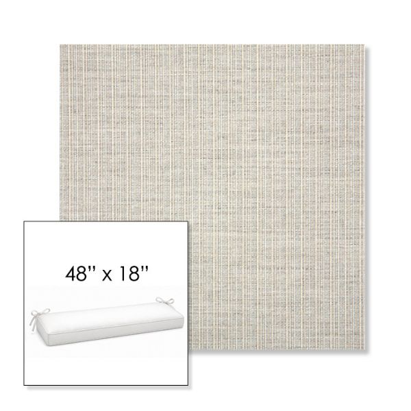 Picture of Proven Dove | Sunbrella® 48" x 18" Outdoor Bench Cushion