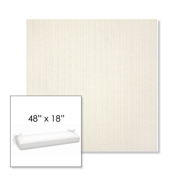Picture of Proven Ivory | Sunbrella® 48" x 18" Outdoor Bench Cushion