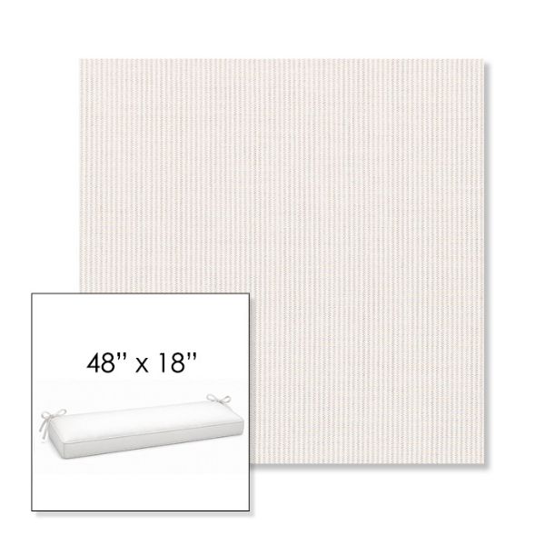 Picture of Replay Linen | Sunbrella® 48" x 18" Outdoor Bench Cushion