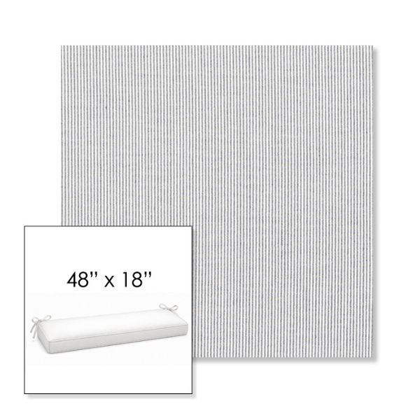 Picture of Replay Sea | Sunbrella® 48" x 18" Outdoor Bench Cushion