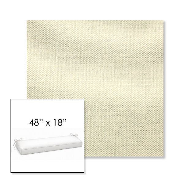 Picture of Sailcloth Sailor | Sunbrella® 48" x 18" Outdoor Bench Cushion