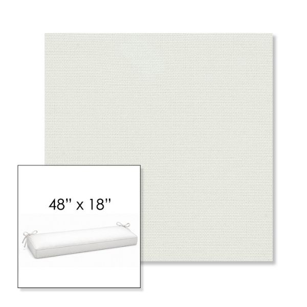 Picture of Sailcloth Salt | Sunbrella® 48" x 18" Outdoor Bench Cushion