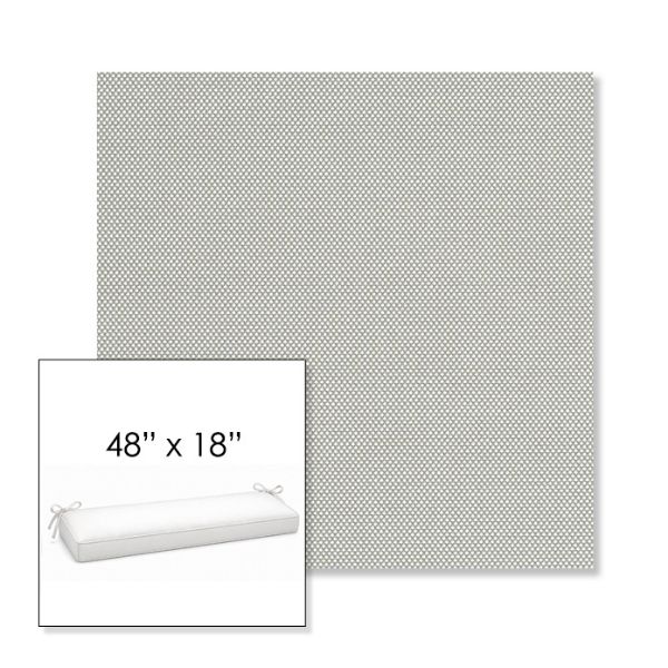 Picture of Sailcloth Seagull | Sunbrella® 48" x 18" Outdoor Bench Cushion