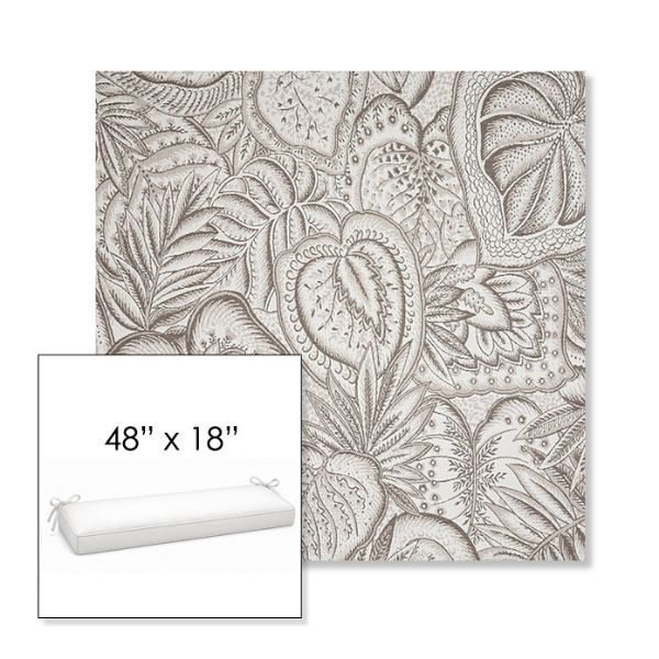 Picture of Sensibility Linen | Sunbrella® 48" x 18" Outdoor Bench Cushion