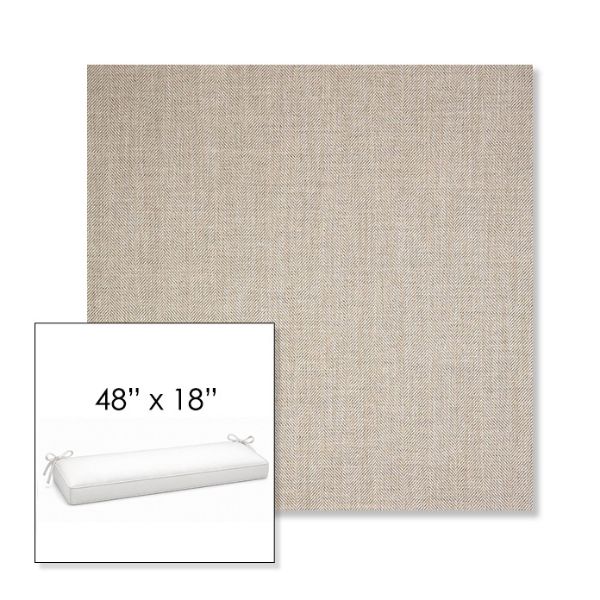 Picture of Switch Flax | Sunbrella® 48" x 18" Outdoor Bench Cushion