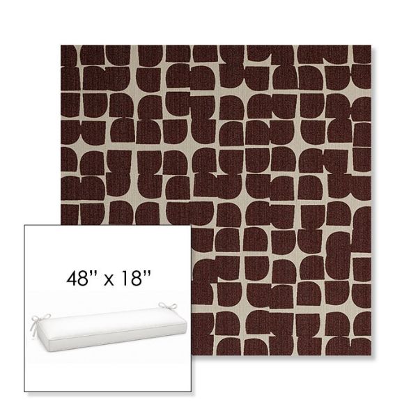 Picture of Toggle Plumberry | Sunbrella® 48" x 18" Outdoor Bench Cushion