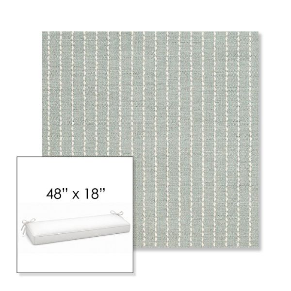 Picture of Trail Sky | Sunbrella® 48" x 18" Outdoor Bench Cushion