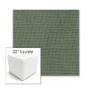 Picture of Bliss Aloe | 22" Square Outdoor Pouf or Ottoman | Sunbrella Fabrics