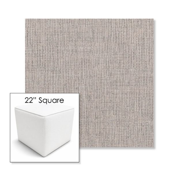 Picture of Cassava Stone | 22" Square Outdoor Pouf or Ottoman | Sunbrella Fabrics