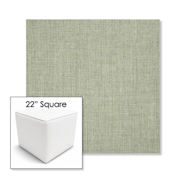 Picture of Cast Oasis | 22" Square Outdoor Pouf or Ottoman | Sunbrella Fabrics