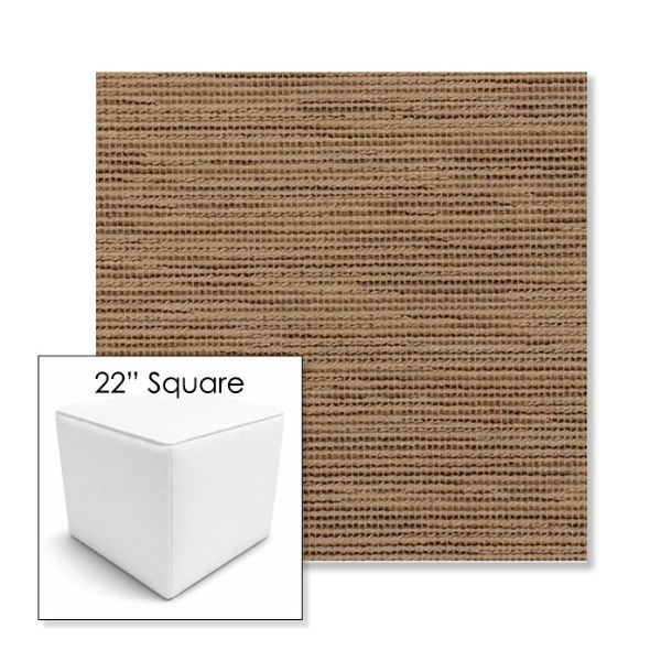 Picture of Charmer Wren | 22" Square Outdoor Pouf or Ottoman | Sunbrella Fabrics
