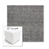 Picture of Chartres Granite | 22" Square Outdoor Pouf or Ottoman | Sunbrella Fabrics