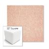 Picture of Chartres Rose | 22" Square Outdoor Pouf or Ottoman | Sunbrella Fabrics