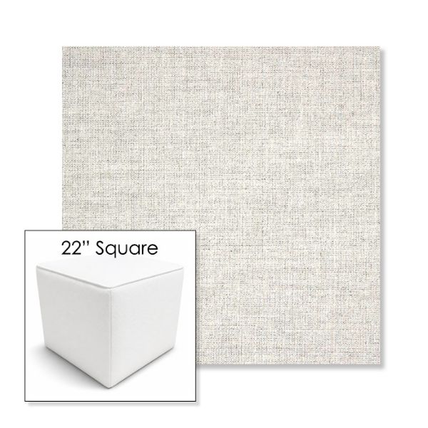 Picture of Crush Cloud | 22" Square Outdoor Pouf or Ottoman | Sunbrella Fabrics